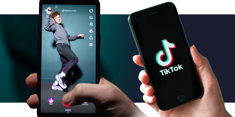 TikTok on mobile phone device