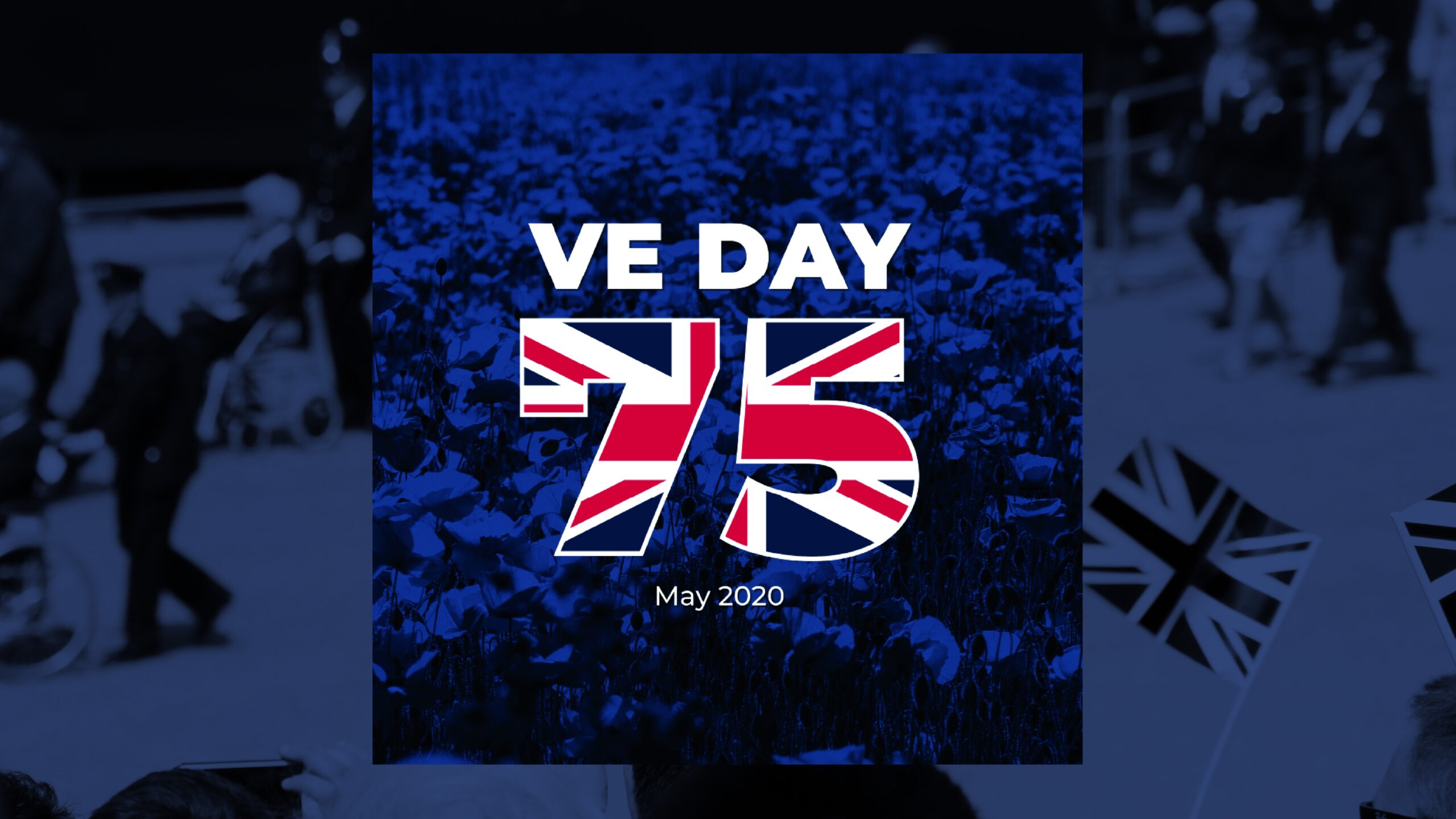 ve day 75 logo